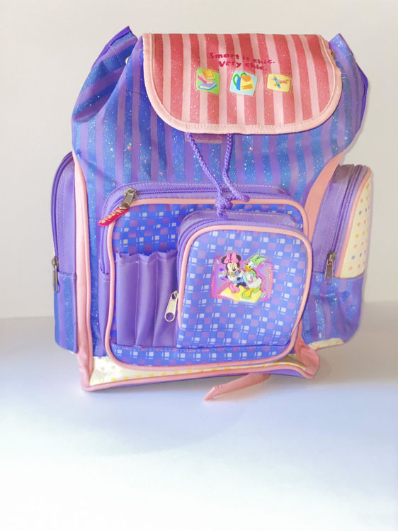 Picture of 025257 MINNIE MOUSE SCHOOL BAG - 4 POCKETS - NO SIDES